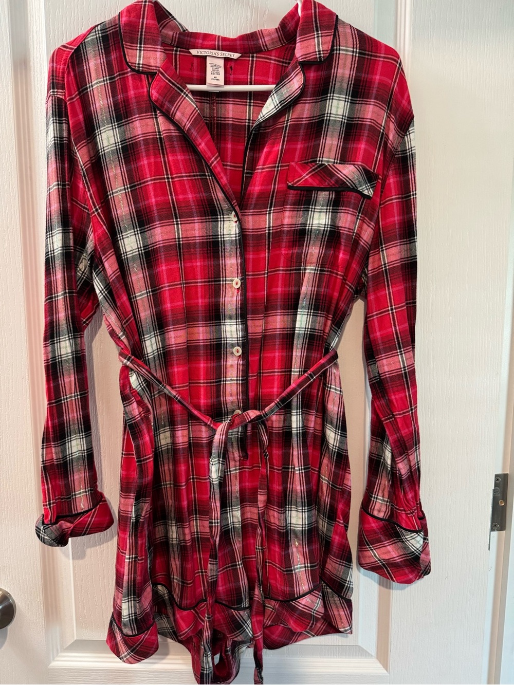 Victoria's Secret Red Black and White Plaid Romper